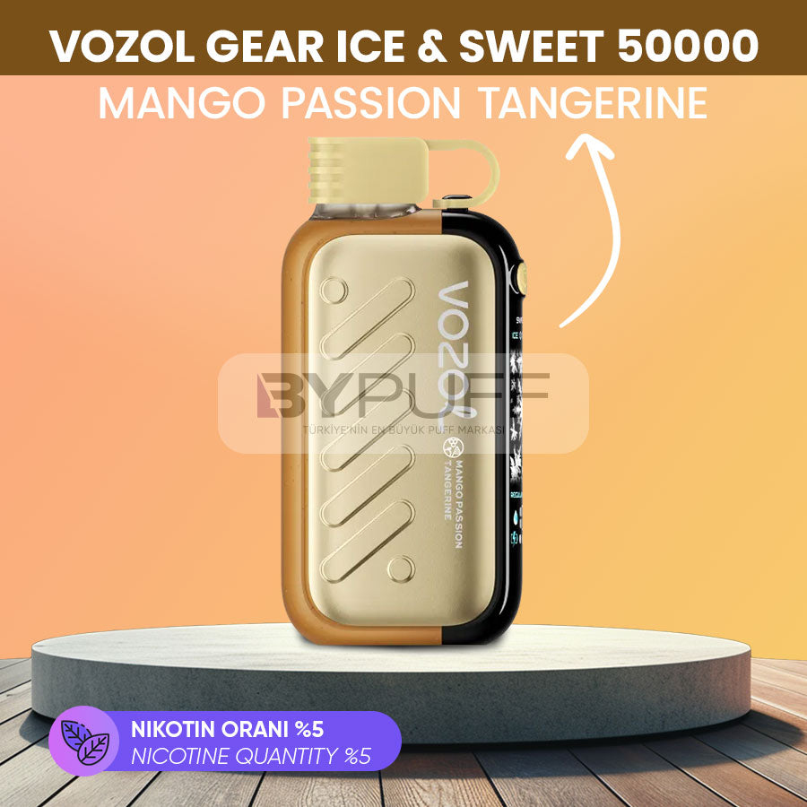 Vozol Gear Ice Sweet 50000 Mango Passion Tangerine