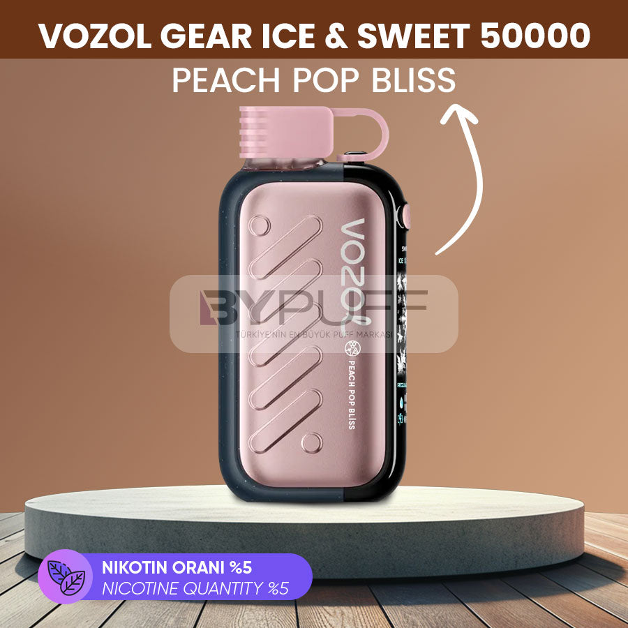 Vozol Gear Ice Sweet 50000 Peach Pop Bliss