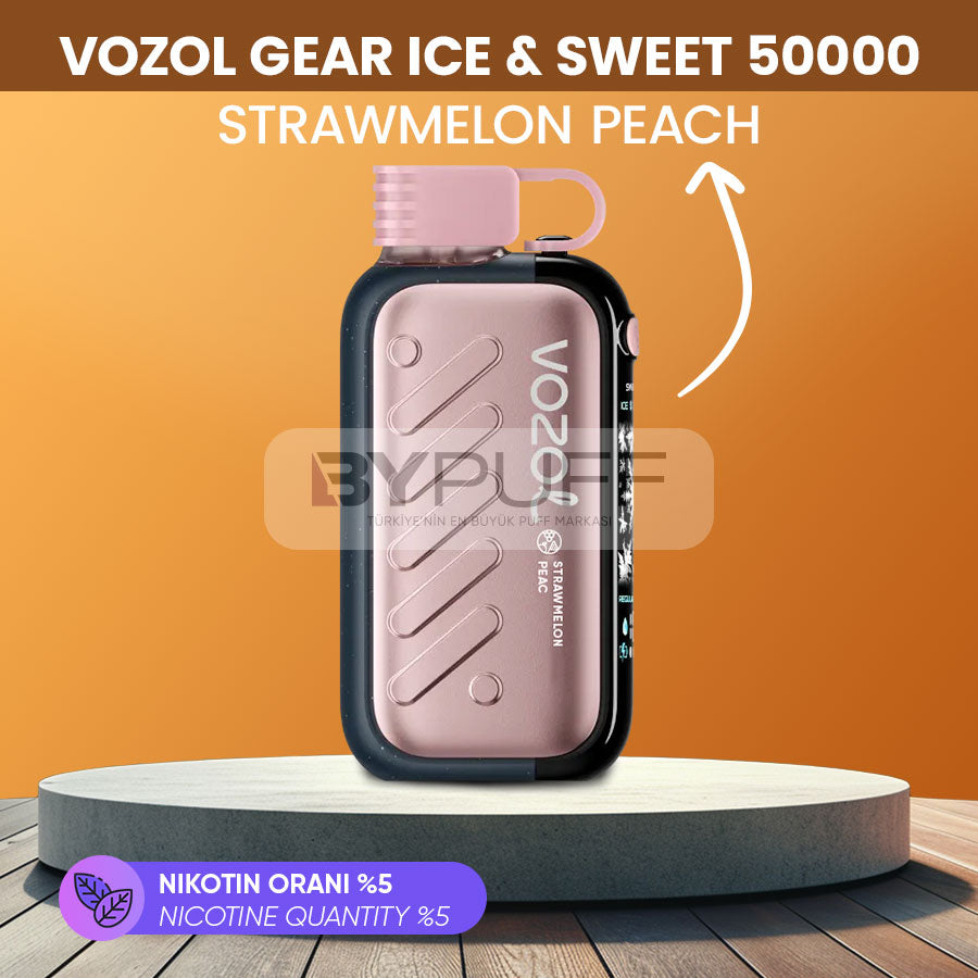 Vozol Gear Ice Sweet 50000 Strawmelon Peach