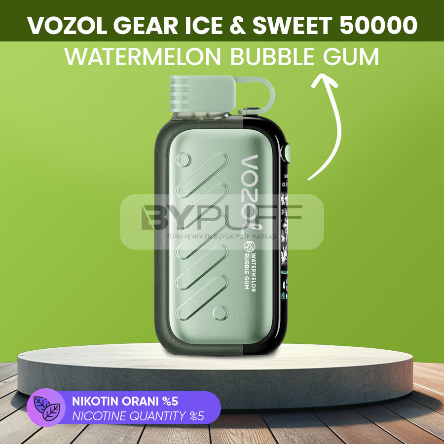 Vozol Gear Ice Sweet 50000 Watermelon Bubble Gum